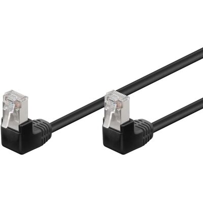 Goobay 96078 Hálózati kábel Fekete 1m F/UTP Goobay 96078 Hálózati kábel Fekete 1m F/UTP