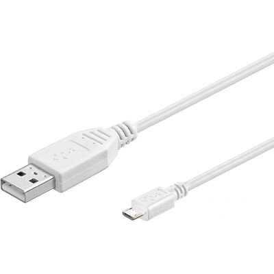 Cavo USB 2.0 A/micro-B 3m - Bianco - Cavo USB Cavo USB 2.0 A/micro-B 3m - Bianco - Cavo USB