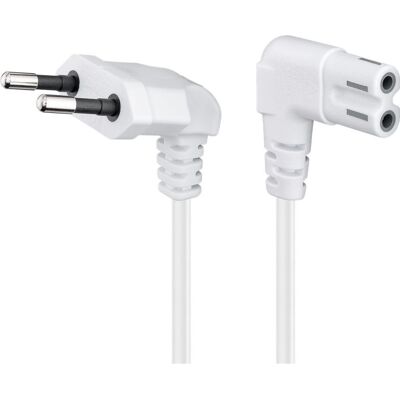 Goobay 97349 Stromkabel - Euro-Stecker, 1,5 m, Weiß Goobay 97349 Stromkabel - Euro-Stecker, 1,5 m, Weiß