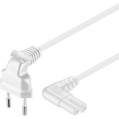 Câble d'alimentation Euro Goobay - 5m Blanc - Prise C7 Câble d'alimentation Euro Goobay - 5m Blanc - Prise C7
