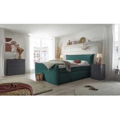 Musterring Florida Grün Cord Boxspringbett - Boxspringbett Musterring Florida Grün Cord Boxspringbett - Boxspringbett
