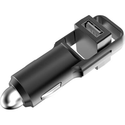 Caricatore USB auto RealPower 219735 - Nero - 2 porte USB - 2400mA max Caricatore USB auto RealPower 219735 - Nero - 2 porte USB - 2400mA max