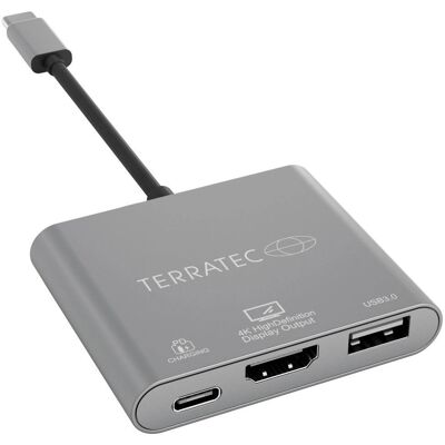 Terratec Connect C3 USB-C dokkolóállomás - Ezüst Terratec Connect C3 USB-C dokkolóállomás - Ezüst