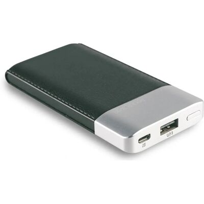 Powerbank RealPower PB-4000 - 4000mAh - Polimero di litio - Nero, Argento Powerbank RealPower PB-4000 - 4000mAh - Polimero di litio - Nero, Argento
