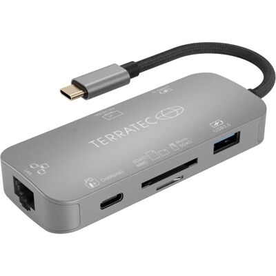 Terratec Connect C8 - Dockingstation - HDMI - GigE - USB 3.2 - Windows 10 Terratec Connect C8 - Dockingstation - HDMI - GigE - USB 3.2 - Windows 10