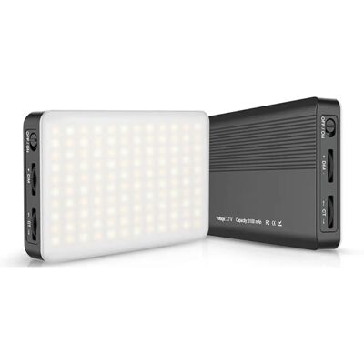 RealPower VL-1 Videoleuchte - 120 LEDs, 8W, Einstellbar, 1250 Lux RealPower VL-1 Videoleuchte - 120 LEDs, 8W, Einstellbar, 1250 Lux