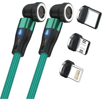 Realpower Magneticcharge2, 1 M, Grønn - Câble USB Realpower Magneticcharge2, 1 M, Grønn - Câble USB
