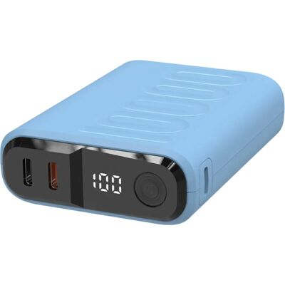Powerbank RealPower PB-10000C - 10000mAh - Paars Powerbank RealPower PB-10000C - 10000mAh - Paars