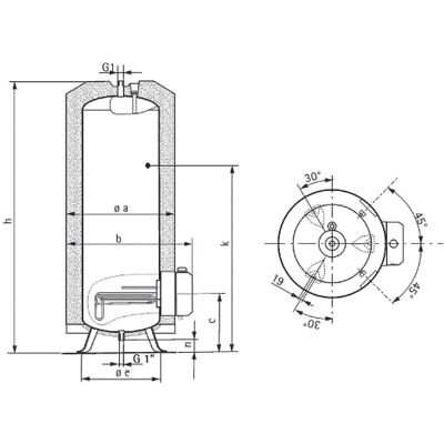 AEG STM 20 - 200L Warmwasserspeicher - Edelstahl, Einstellbare Temperatur AEG STM 20 - 200L Warmwasserspeicher - Edelstahl, Einstellbare Temperatur