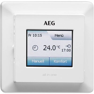 AEG FRTD 903 TC Fußboden- und Raumtemperaturregler - Touchscreen, Wochenprogramm AEG FRTD 903 TC Fußboden- und Raumtemperaturregler - Touchscreen, Wochenprogramm