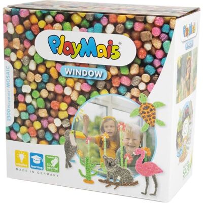 PlayMais Tier Fenster Mosaik - 2300 Stück - Kreatives Kinderspielzeug PlayMais Tier Fenster Mosaik - 2300 Stück - Kreatives Kinderspielzeug