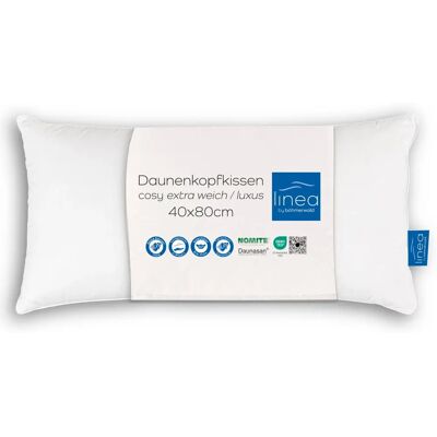 Cuscino di Lusso Böhmerwald - 100% Piuma, Supporto Morbido Cuscino di Lusso Böhmerwald - 100% Piuma, Supporto Morbido