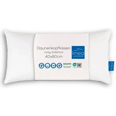 Almohada Comfort Böhmerwald - 70% plumas / 30% plumón - 500g - Fabricada en Alemania Almohada Comfort Böhmerwald - 70% plumas / 30% plumón - 500g - Fabricada en Alemania