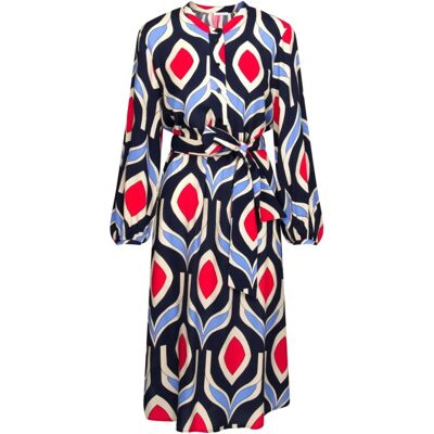 Seidensticker Schwarze Rose Geometrisches Muster Kleid - Kleid Seidensticker Schwarze Rose Geometrisches Muster Kleid - Kleid