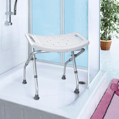 REHAFORUM MEDICAL Weiß Silber Faltbarer Duschhocker REHAFORUM MEDICAL Weiß Silber Faltbarer Duschhocker