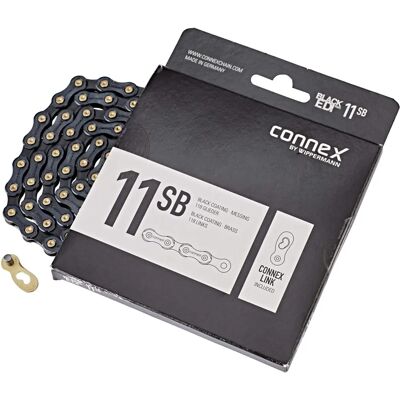 Wippermann Connex 11SB Fahrradkette - Schwarz/Gold - 11-Gang Wippermann Connex 11SB Fahrradkette - Schwarz/Gold - 11-Gang