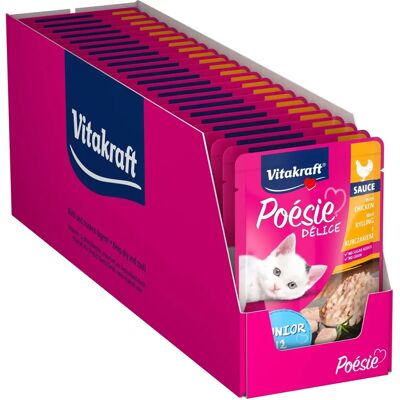 VITAKRAFT - Poésie Delice Nassfutter für Katzen Junior Hähnchen in Soße - 23x85g VITAKRAFT - Poésie Delice Nassfutter für Katzen Junior Hähnchen in Soße - 23x85g