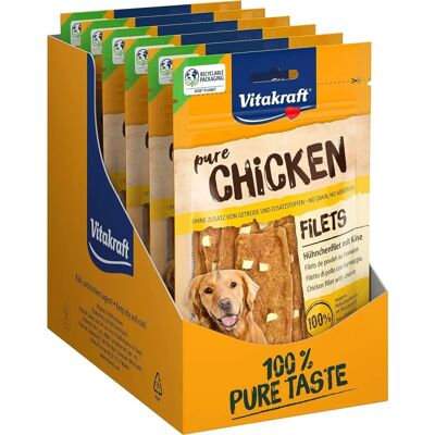 Vitakraft Kycklingfiletter - Hundgodis - Högkvalitativ Kyckling & Ost Vitakraft Kycklingfiletter - Hundgodis - Högkvalitativ Kyckling & Ost