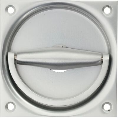 Maniglia porta quadrata in alluminio KWS - 90x90mm - Anodizzato Maniglia porta quadrata in alluminio KWS - 90x90mm - Anodizzato