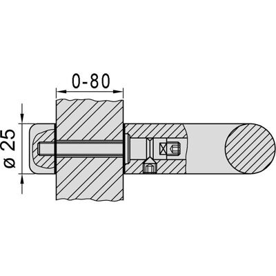 KWS - S 1 - Stainless steel - S 1 - Hinge set KWS - S 1 - Stainless steel - S 1 - Hinge set