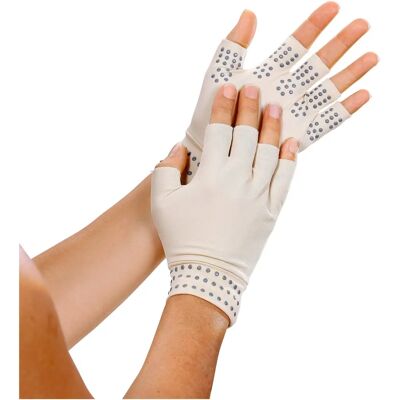 TRI Wärme-Handschuhe - creme grau TRI Wärme-Handschuhe - creme grau