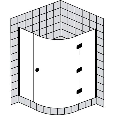 Sprinz Fortuna Quadrant - Rechts Tür - 100x100x200cm - Duschkabine Sprinz Fortuna Quadrant - Rechts Tür - 100x100x200cm - Duschkabine