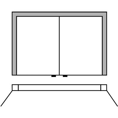 Sprinz - Elegant-Line 2.0 Modell 02 - 105 cm - Spiegelschrank Sprinz - Elegant-Line 2.0 Modell 02 - 105 cm - Spiegelschrank