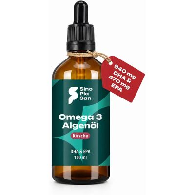 SinoPlaSan Omega-3 Algenöl Kirsche - Nahrungsergänzungsmittel SinoPlaSan Omega-3 Algenöl Kirsche - Nahrungsergänzungsmittel