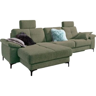 Carina Burnaby L-Form Chenille-Optik Sofa - Sofa Carina Burnaby L-Form Chenille-Optik Sofa - Sofa
