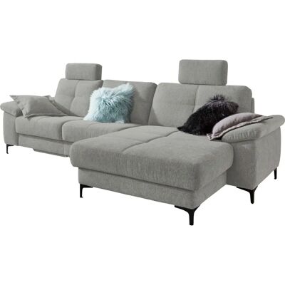 Carina Burnaby L-Form Sofa - Bezugsstoff, Grau Chenille Carina Burnaby L-Form Sofa - Bezugsstoff, Grau Chenille