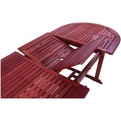 Garden Pleasure Stockholm Brauner Ausziehbarer Gartentisch - Gartentisch Garden Pleasure Stockholm Brauner Ausziehbarer Gartentisch - Gartentisch