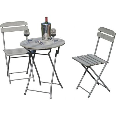 Ensemble de Mobilier de Jardin Garden Pleasure Lugo - Gris - Résistant aux intempéries - Publicité Ensemble de Mobilier de Jardin Garden Pleasure Lugo - Gris - Résistant aux intempéries - Publicité