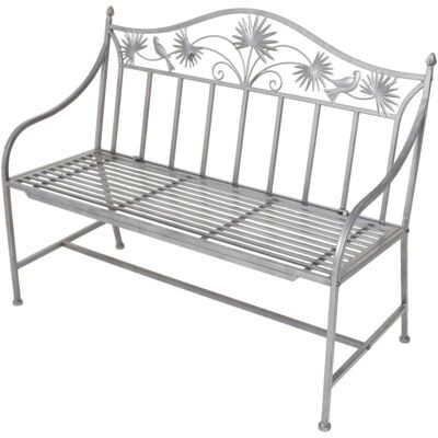 GARDEN PLEASURE Sofie Silber Gartenbank - Gartenbank GARDEN PLEASURE Sofie Silber Gartenbank - Gartenbank