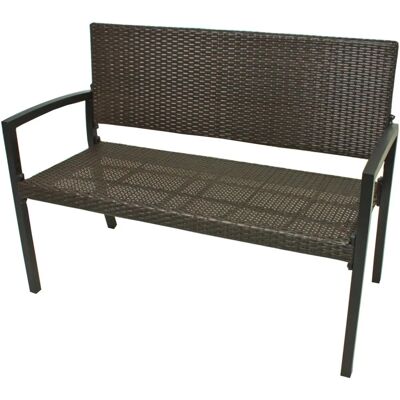 Banquette de Jardin Garden Pleasure Sanremo Marron Foncé - Banc de jardin - Publicité Banquette de Jardin Garden Pleasure Sanremo Marron Foncé - Banc de jardin - Publicité
