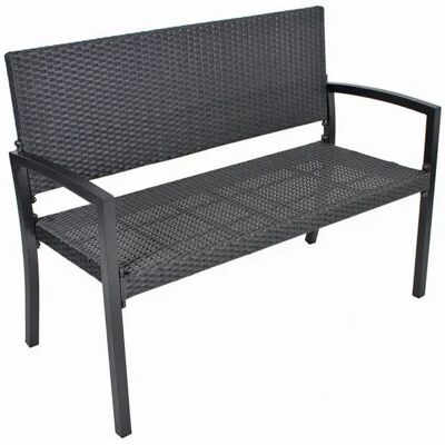 Gartenbank Sanremo von Garden Pleasure - Schwarz - Gartenbank Gartenbank Sanremo von Garden Pleasure - Schwarz - Gartenbank