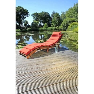GARDEN PLEASURE Nassau Chaise longue - Chaise longue de jardin - Publicité GARDEN PLEASURE Nassau Chaise longue - Chaise longue de jardin - Publicité