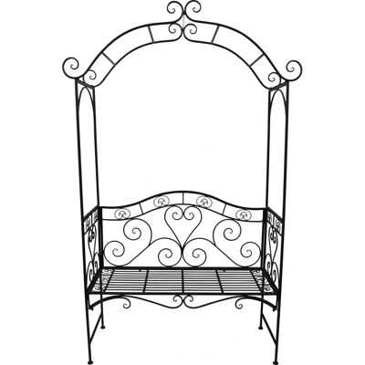 Panchina da giardino Garden Pleasure Colima - Metallo, Nero, 124cm - Arredi da esterno Panchina da giardino Garden Pleasure Colima - Metallo, Nero, 124cm - Arredi da esterno