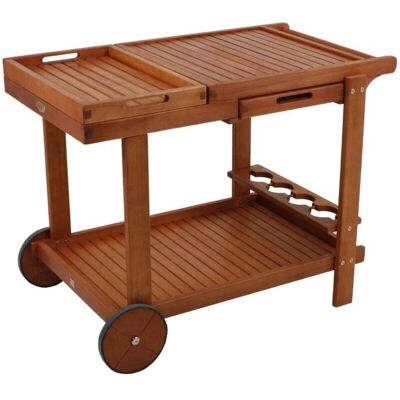 GARDEN PLEASURE HAYWARD Service Trolley - Eucalyptus, 100x60x76cm - Publicité GARDEN PLEASURE HAYWARD Service Trolley - Eucalyptus, 100x60x76cm - Publicité
