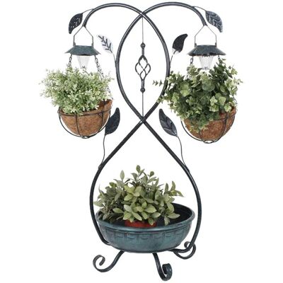 HARMS - 315127 - Grigio argento - 2 luci solari - Lampada da giardino HARMS - 315127 - Grigio argento - 2 luci solari - Lampada da giardino