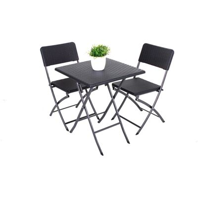 Ensemble de jardin Garden Pleasure Ventana - Noir, 3 pièces - Publicité Ensemble de jardin Garden Pleasure Ventana - Noir, 3 pièces - Publicité