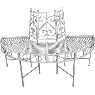 Garden Pleasure Varda Baumbank - Antik Metall Gartenbank Garden Pleasure Varda Baumbank - Antik Metall Gartenbank