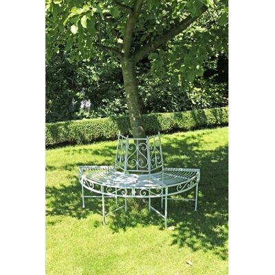 Garden Pleasure Varda Baumbank - Antik Metall Gartenbank Garden Pleasure Varda Baumbank - Antik Metall Gartenbank