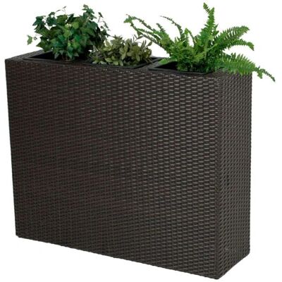 Garden Pleasure Contenitore per Piante con 3 Vasi - Rettangolare Interno/Esterno Garden Pleasure Contenitore per Piante con 3 Vasi - Rettangolare Interno/Esterno