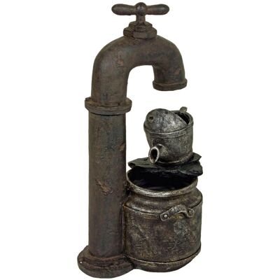 HARMS Antik-Kupfer Gartenbrunnen - Wasserfall mit Pumpe HARMS Antik-Kupfer Gartenbrunnen - Wasserfall mit Pumpe