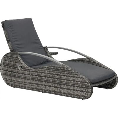Garden Pleasure Alassio Chaise Longue de Jardin - Réglable, Gris, Robuste - Publicité Garden Pleasure Alassio Chaise Longue de Jardin - Réglable, Gris, Robuste - Publicité
