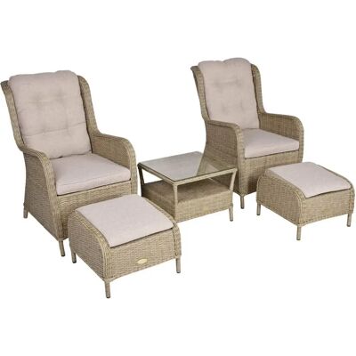 GARDEN PLEASURE Valencia Beige Gartengarnitur - Sitzmöbel-Set GARDEN PLEASURE Valencia Beige Gartengarnitur - Sitzmöbel-Set