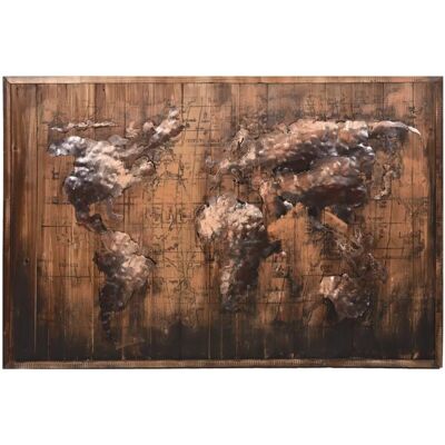 INTERIA Home & Living Wandbild - 3D Weltkarte - Mehrfarbig INTERIA Home & Living Wandbild - 3D Weltkarte - Mehrfarbig