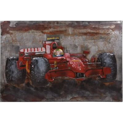 INTERIA Home & Living 3D Wandbild - Vintage Stahl Rennwagen INTERIA Home & Living 3D Wandbild - Vintage Stahl Rennwagen