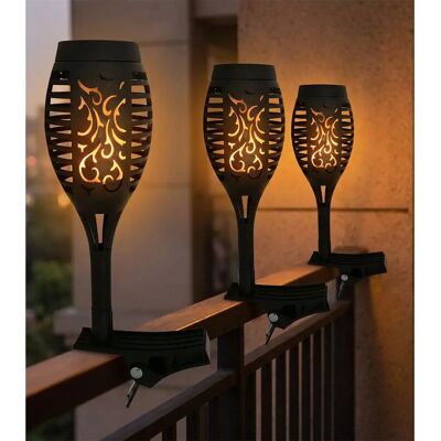 HARMS - Torce Solari LED - Schwarz - Clipshalter - Solar-LED-Torche HARMS - Torce Solari LED - Schwarz - Clipshalter - Solar-LED-Torche
