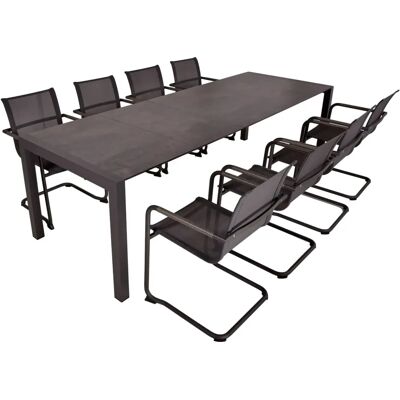 GARDEN PLEASURE SOPHIA Gartenmöbel-Set - Ausziehbar, Grau, Aluminium GARDEN PLEASURE SOPHIA Gartenmöbel-Set - Ausziehbar, Grau, Aluminium